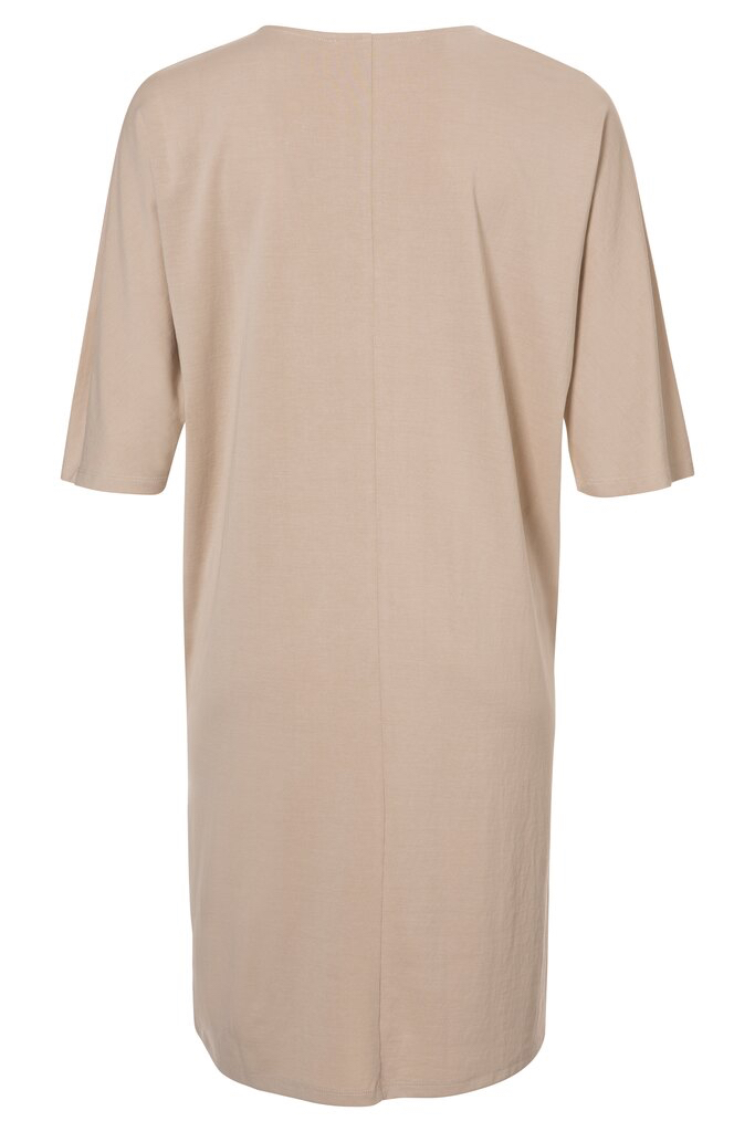 YAYA - Šaty voľné džerzejové s V-výstrihom Peyote grey - peyote grey YAYA - Šaty voľné džerzejové s V-výstrihom Peyote grey - peyote grey