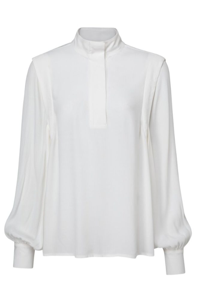 YAYA - Blúzka so stojačikom STAR WHITE - star white