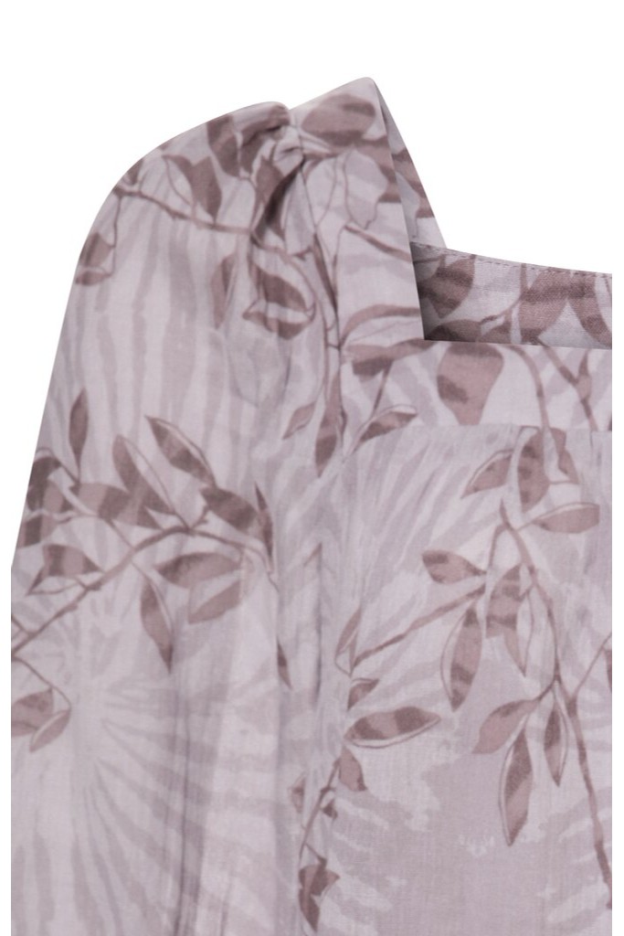 YAYA - Blúzka s mašlou na chrbáte Raindrops purple dessin - raindrops purple dessin YAYA - Blúzka s mašlou na chrbáte Raindrops purple dessin - raindrops purple dessin