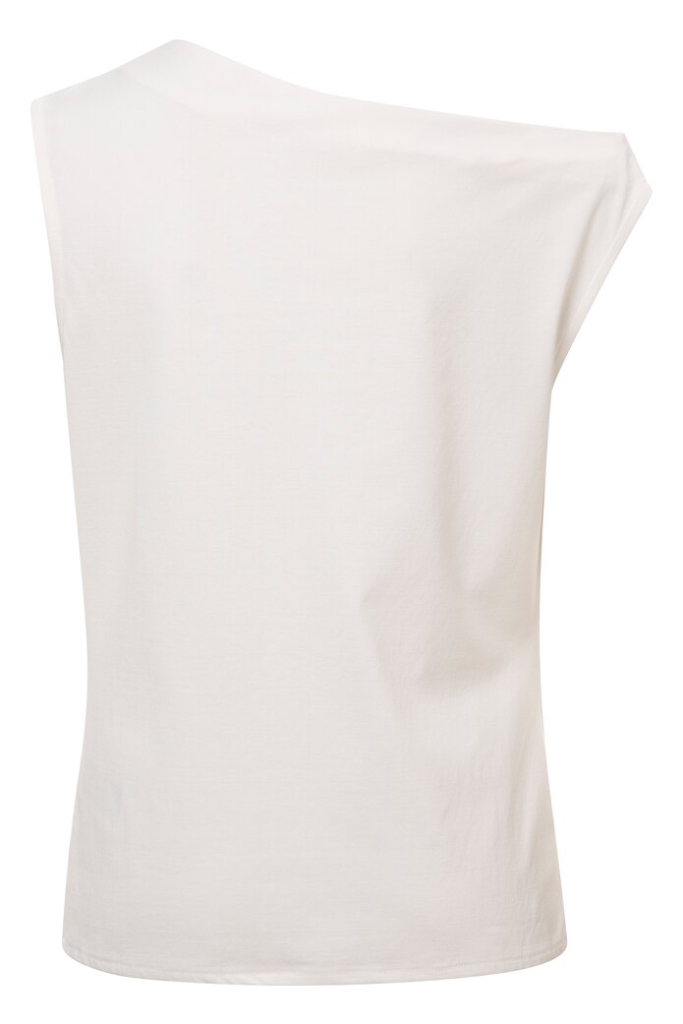 YAYA - Tričko asymetrické Off white - off white YAYA - Tričko asymetrické Off white - off white
