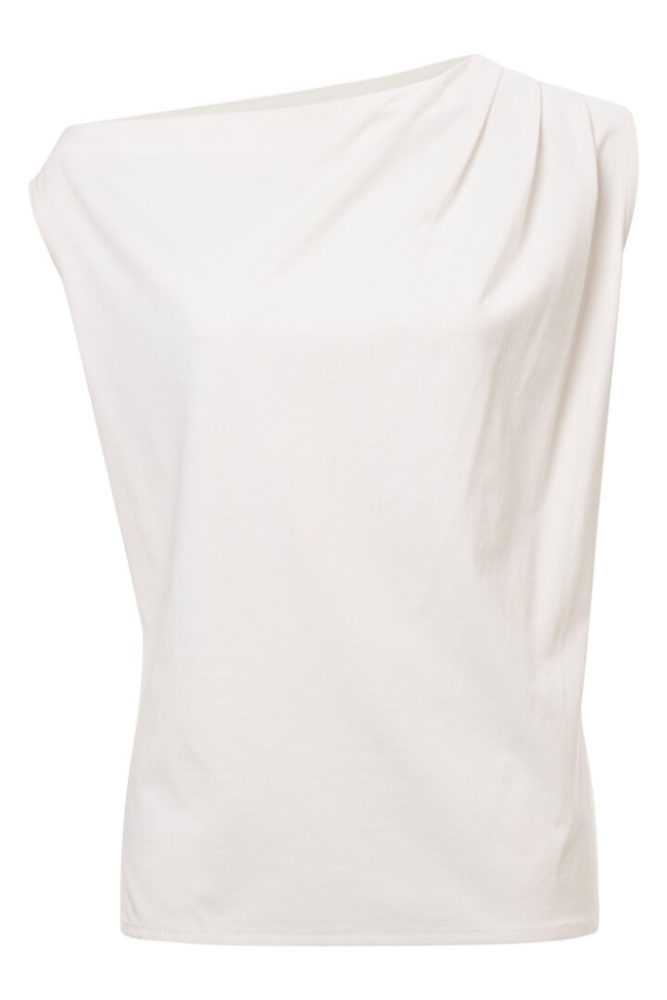 YAYA - Tričko asymetrické Off white - off white