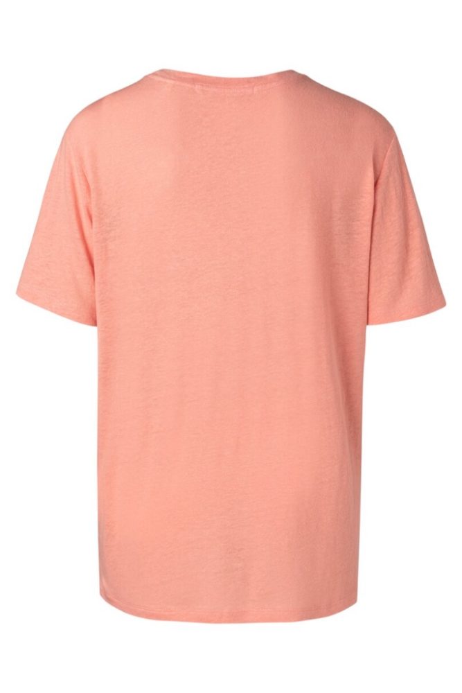 YAYA - Tričko ľanové s nápisom DAHLIA - dahlia