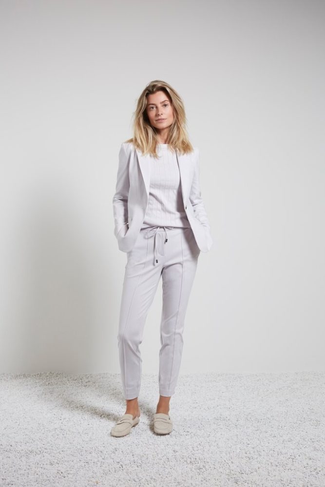 YAYA - Tielko s rib vzorom Lilac hint - lilac hint