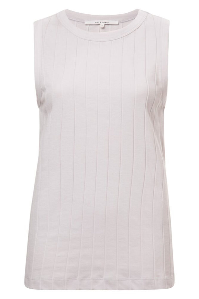 YAYA - Tielko s rib vzorom Lilac hint - lilac hint