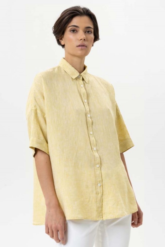 Herrlicher - Košeľa ľanová Marini Yellow - yellow Herrlicher - Košeľa ľanová Marini Yellow - yellow