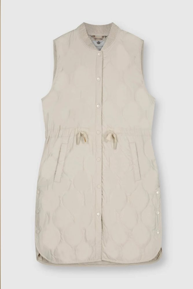 Rino Pelle - Vesta dlhá prešívaná Birch - birch