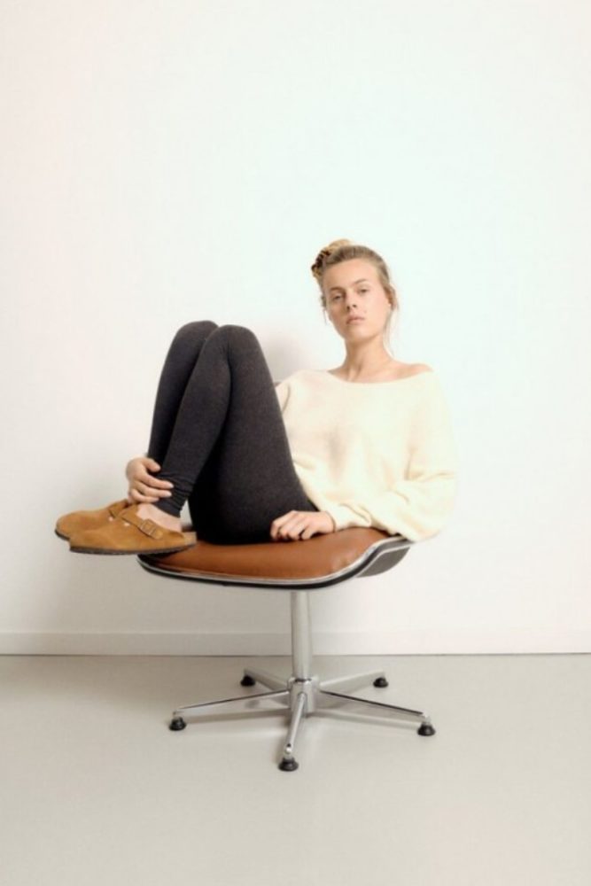 AMERICAN VINTAGE - Pulóver s lodičkovým výstrihom  Damsville Pannacotta chine - pannacotta chine