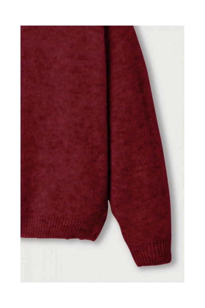 AMERICAN VINTAGE - Rolák s Alpakou oversized East Cardinal melange - cardinale chine AMERICAN VINTAGE - Rolák s Alpakou oversized East Cardinal melange - cardinale chine