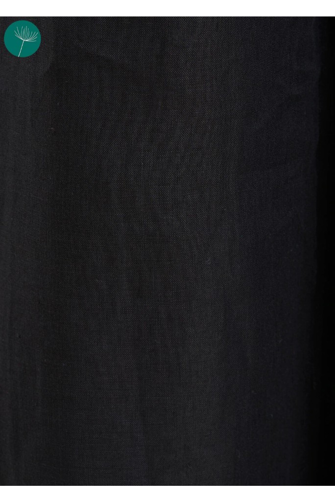 La Fée Maraboutée - Nohavice ľanové crop Noir - noir La Fée Maraboutée - Nohavice ľanové crop Noir - noir