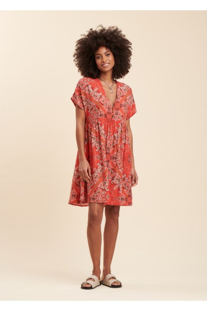 La Fée Maraboutée - Šaty voľné so vzorom Lipstick - lipstick