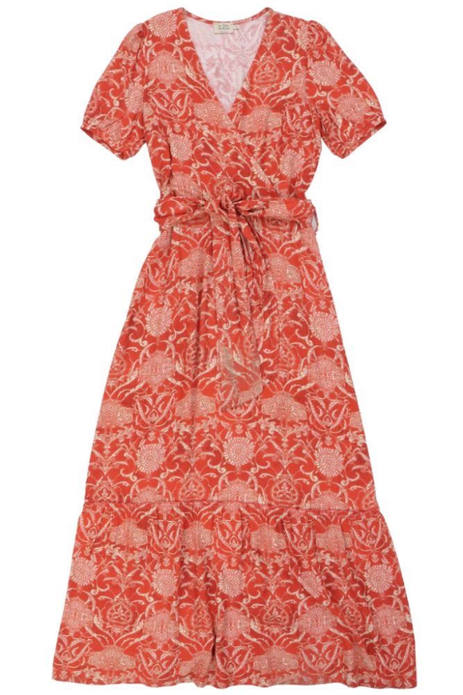 La Fée Maraboutée - Šaty dlhé so vzorom Coquelicot - coquelicot