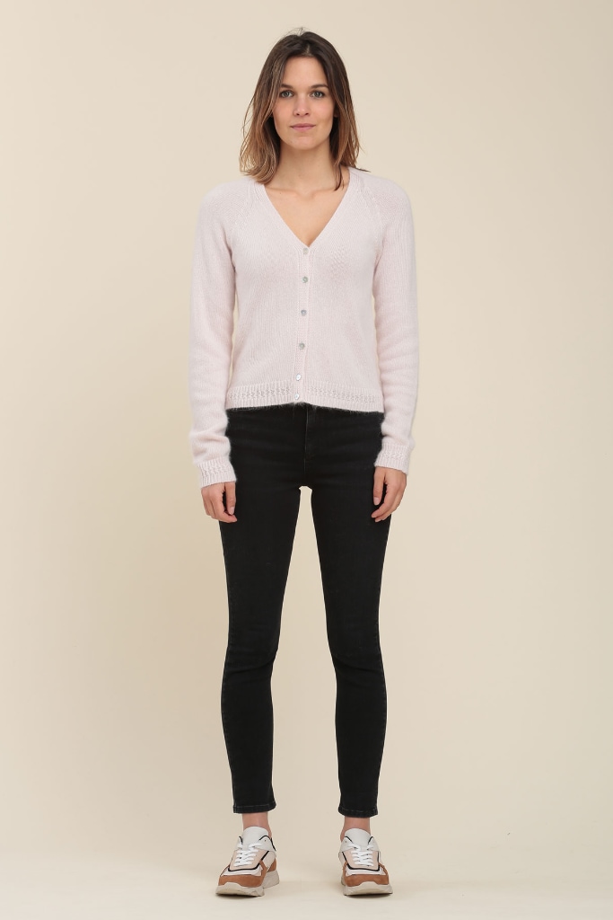 La Fée Maraboutée - Sveter s ozdobným patentom Creme - creme La Fée Maraboutée - Sveter s ozdobným patentom Creme - creme