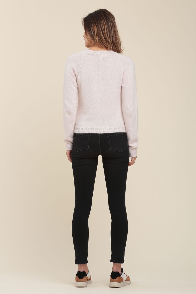 La Fée Maraboutée - Sveter s ozdobným patentom Creme - creme La Fée Maraboutée - Sveter s ozdobným patentom Creme - creme