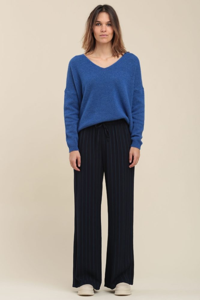 La Fée Maraboutée - Nohavice široké Bleu roi - bleu roi