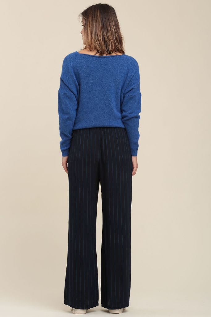 La Fée Maraboutée - Nohavice široké Bleu roi - bleu roi La Fée Maraboutée - Nohavice široké Bleu roi - bleu roi