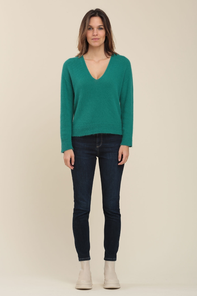 La Fée Maraboutée - Pulóver s ozdobným patentom Chlorophylle - chlorophylle La Fée Maraboutée - Pulóver s ozdobným patentom Chlorophylle - chlorophylle