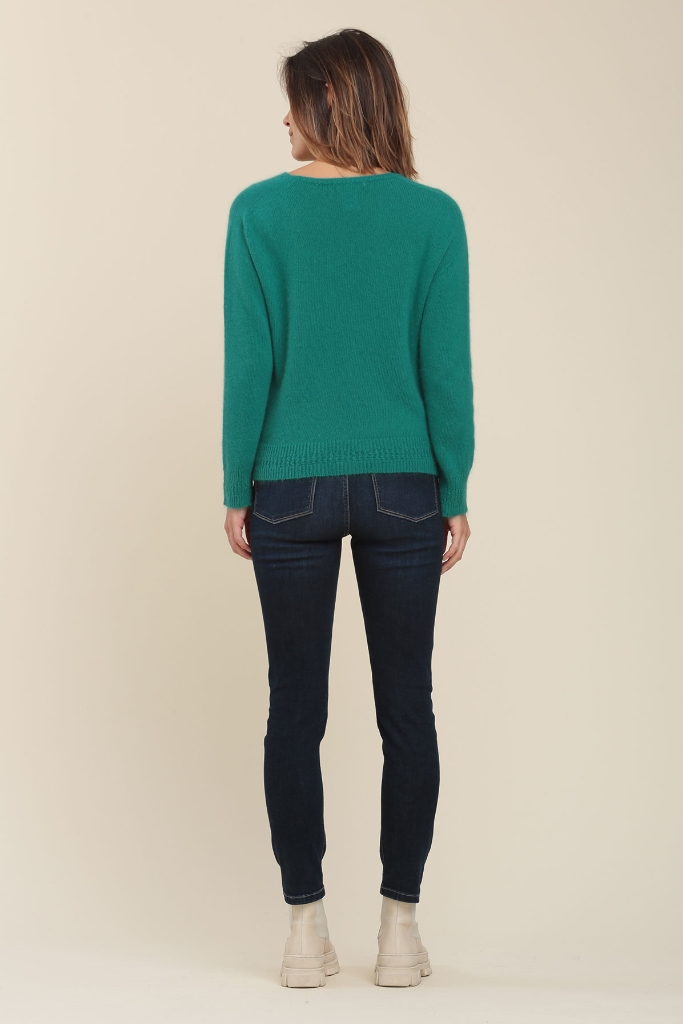 La Fée Maraboutée - Pulóver s ozdobným patentom Chlorophylle - chlorophylle La Fée Maraboutée - Pulóver s ozdobným patentom Chlorophylle - chlorophylle