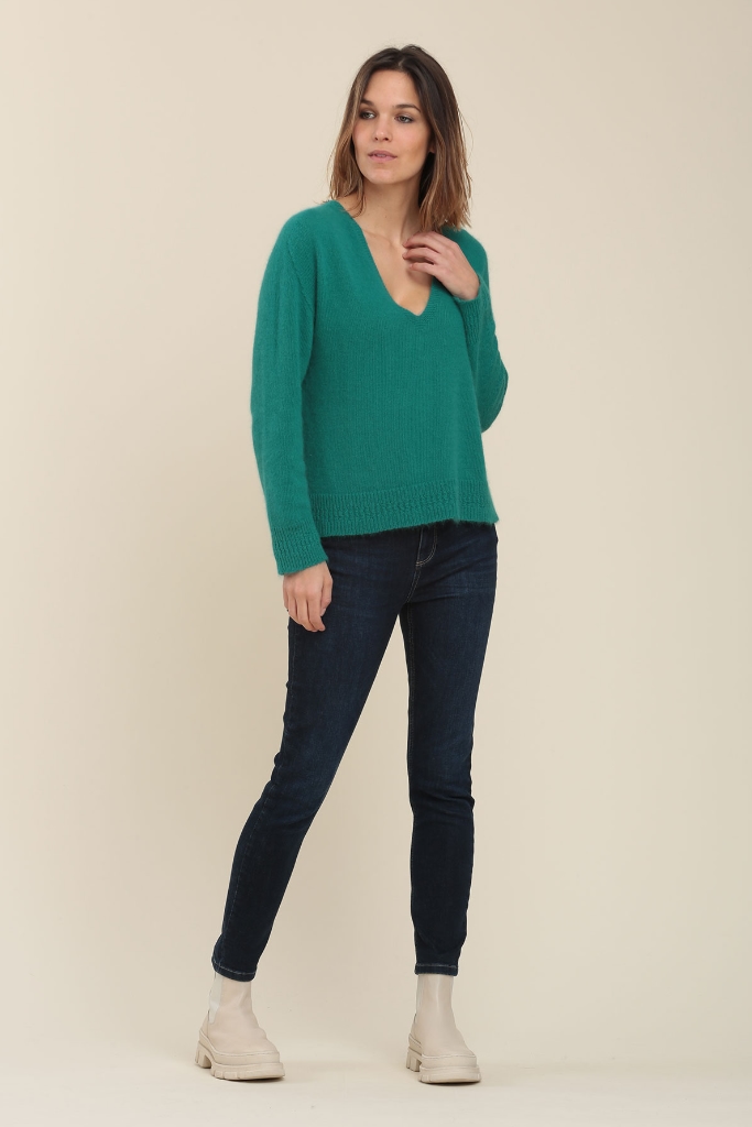 La Fée Maraboutée - Pulóver s ozdobným patentom Chlorophylle - chlorophylle La Fée Maraboutée - Pulóver s ozdobným patentom Chlorophylle - chlorophylle