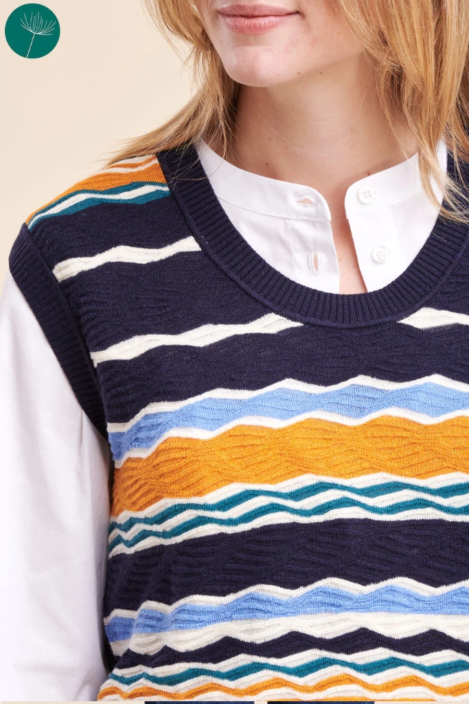 La Fée Maraboutée - Vesta so vzorom Marine - marine La Fée Maraboutée - Vesta so vzorom Marine - marine