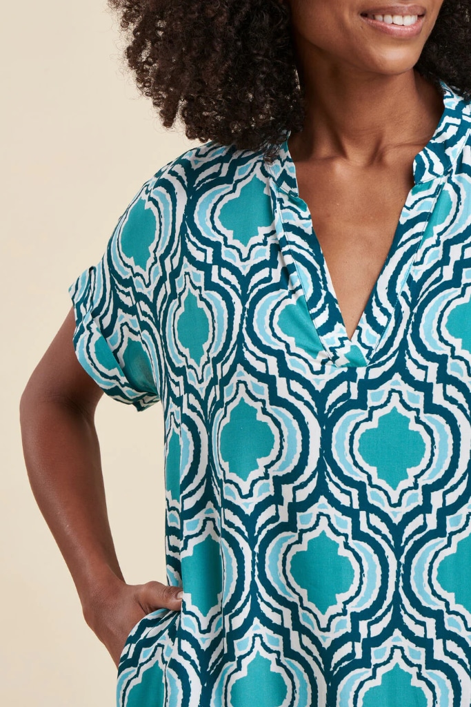 La Fée Maraboutée - Šaty s vzorom Calanques - calanques La Fée Maraboutée - Šaty s vzorom Calanques - calanques