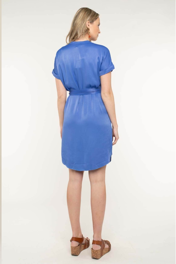 La Fée Maraboutée - Šaty voľné Pervenche - pervenche La Fée Maraboutée - Šaty voľné Pervenche - pervenche