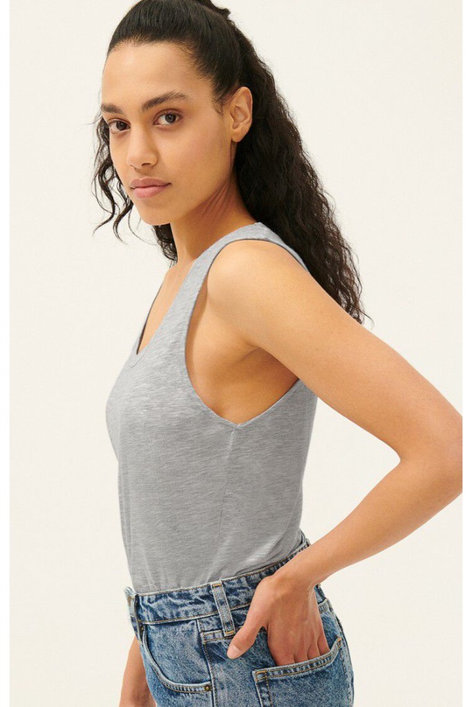 AMERICAN VINTAGE - Tielko Jacksonville Gris Chine - gris chine AMERICAN VINTAGE - Tielko Jacksonville Gris Chine - gris chine