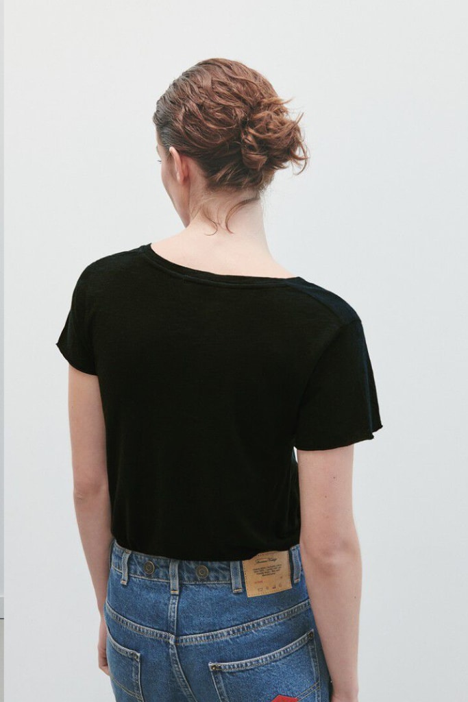 AMERICAN VINTAGE - Tričko s krátkym rukávom a V-výstrihom Jacksonville Noir - noir AMERICAN VINTAGE - Tričko s krátkym rukávom a V-výstrihom Jacksonville Noir - noir