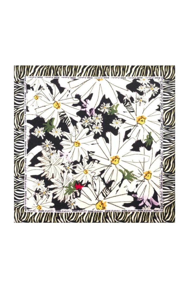 POM-Amsterdam - Šatka 63x63 cm - daisy petite