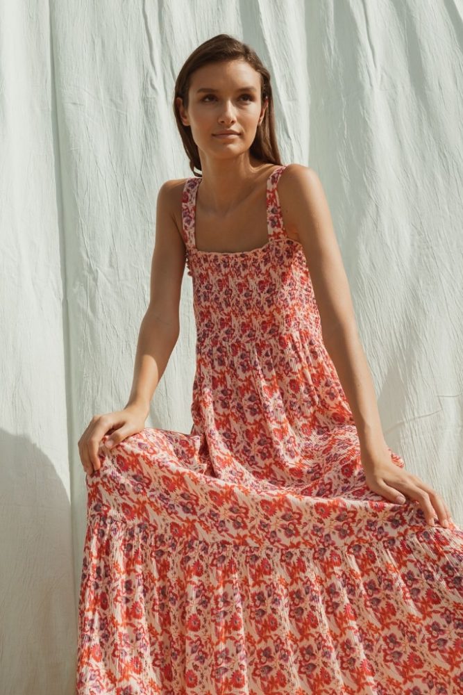 indi cold - Šaty dlhé s potlačou Coral - coral