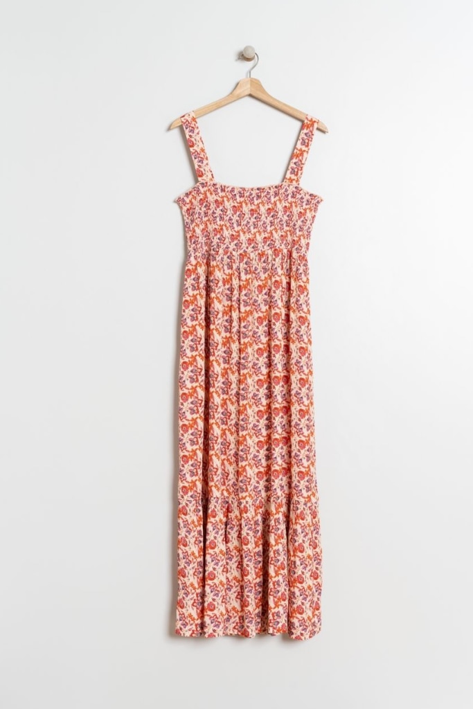 indi cold - Šaty dlhé s potlačou Coral - coral indi cold - Šaty dlhé s potlačou Coral - coral