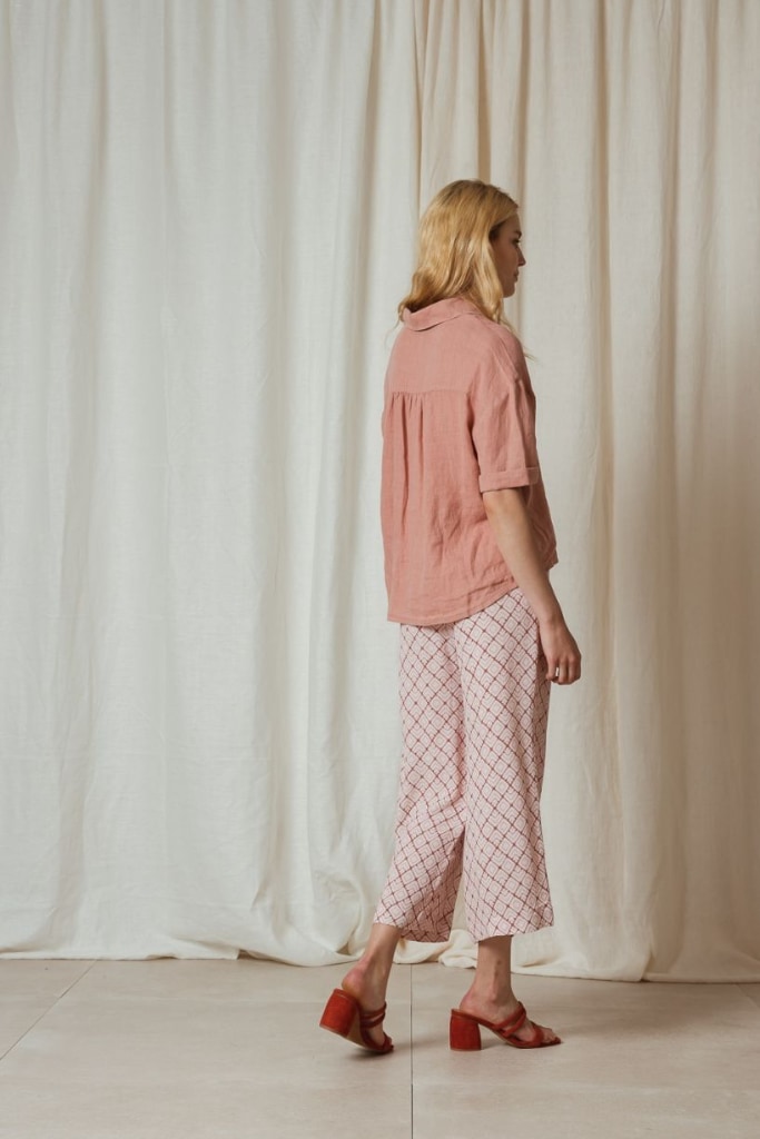 indi cold - Košeľa ľanová Rosa - rosa indi cold - Košeľa ľanová Rosa - rosa