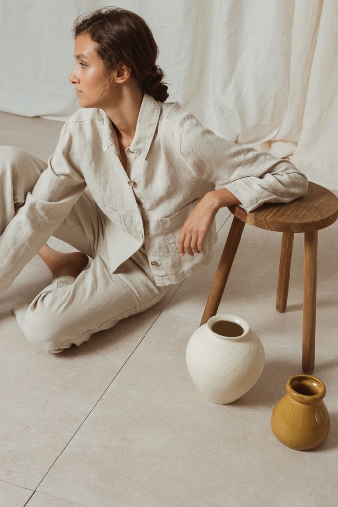 indi cold - Sako voľné ľanové Piedra - piedra indi cold - Sako voľné ľanové Piedra - piedra