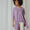indi cold - Sveter voľný bez zapínania Lila - lila