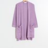 indi cold - Sveter voľný bez zapínania Lila - lila