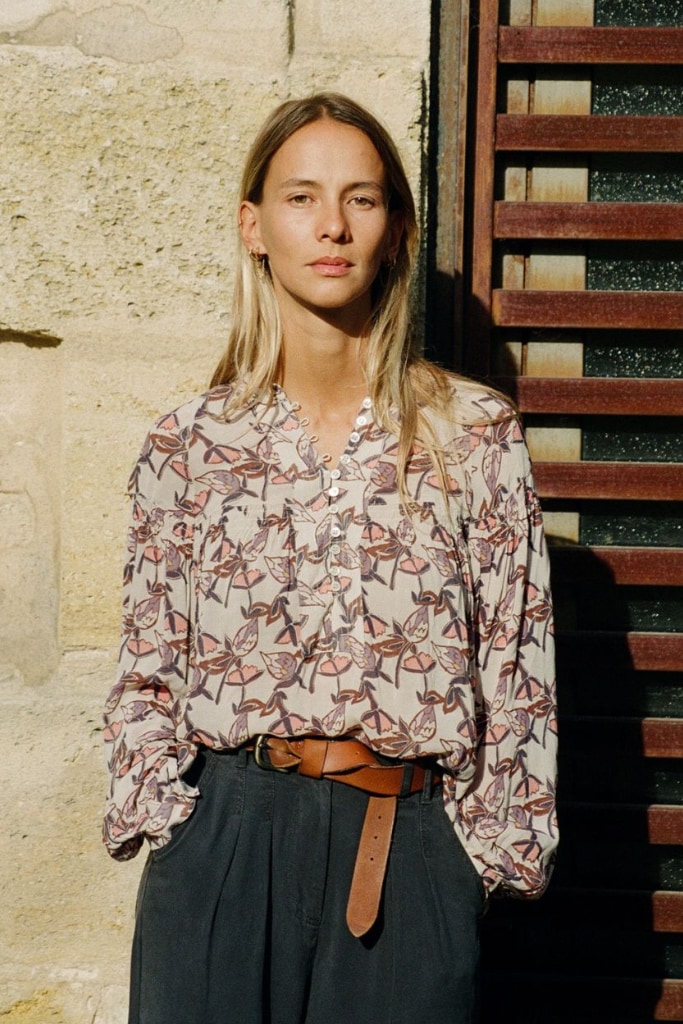 indi cold - Blúzka voľná s potlačou Piedra - piedra indi cold - Blúzka voľná s potlačou Piedra - piedra