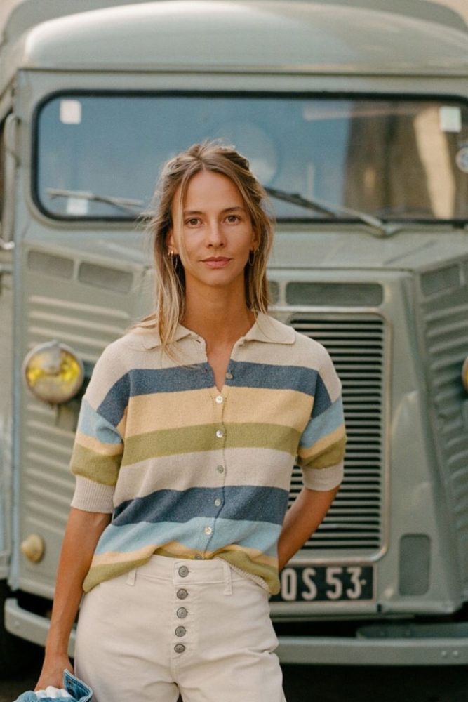 indi cold - Pulóvrik s límcom Azul - azul