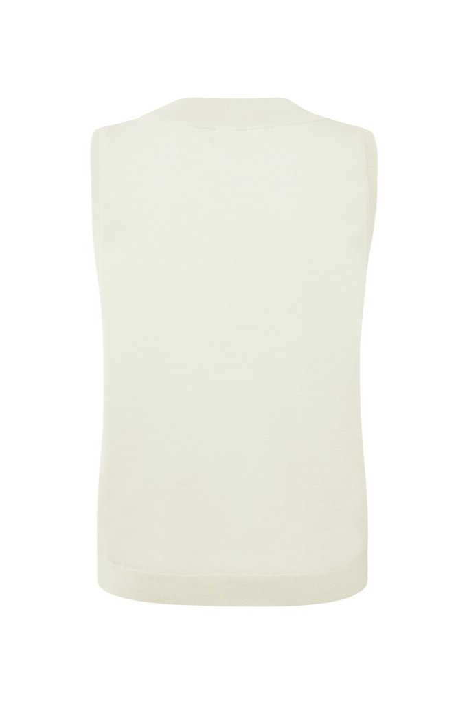 YAYA - Pulóvrik bez rukávov Tapioca sand - tapioca sand YAYA - Pulóvrik bez rukávov Tapioca sand - tapioca sand