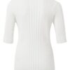 YAYA - Top s rib vzorom Bright white - bright white