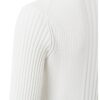 YAYA - Top s rib vzorom Bright white - bright white