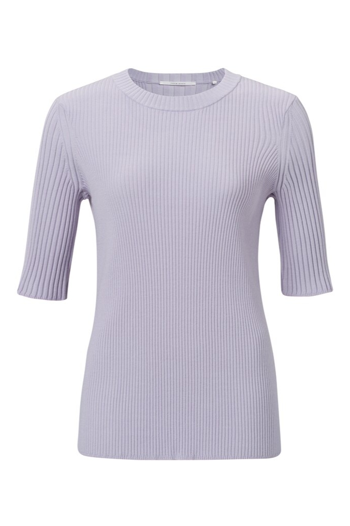 YAYA - Top s rib vzorom Orchid petal purple dessin - Orchid petal purple YAYA - Top s rib vzorom Orchid petal purple dessin - Orchid petal purple