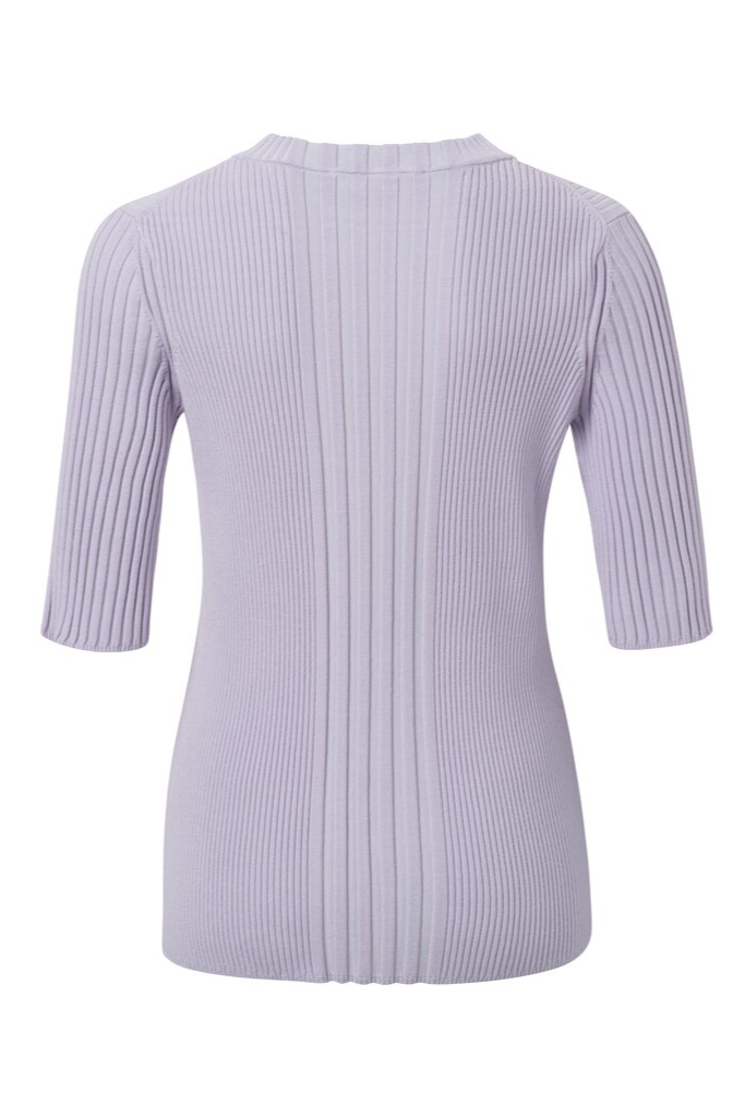 YAYA - Top s rib vzorom Orchid petal purple dessin - Orchid petal purple YAYA - Top s rib vzorom Orchid petal purple dessin - Orchid petal purple