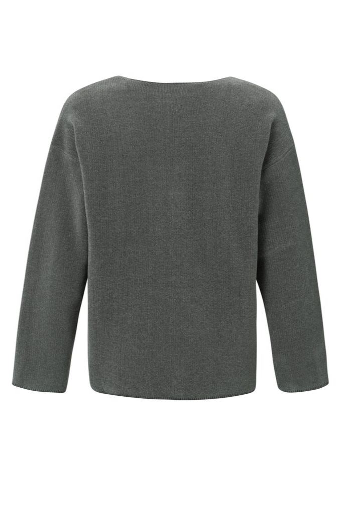 YAYA - Pulóver zo ženilky Thunderstorm grey - thunderstorm grey YAYA - Pulóver zo ženilky Thunderstorm grey - thunderstorm grey
