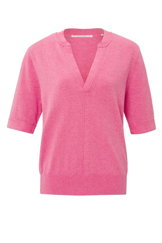 YAYA - Pulóver s V-výstrihom Cosmos pink melange - cosmos pink melange YAYA - Pulóver s V-výstrihom Cosmos pink melange - cosmos pink melange