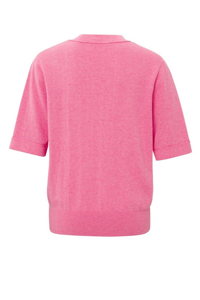 YAYA - Pulóver s V-výstrihom Cosmos pink melange - cosmos pink melange YAYA - Pulóver s V-výstrihom Cosmos pink melange - cosmos pink melange