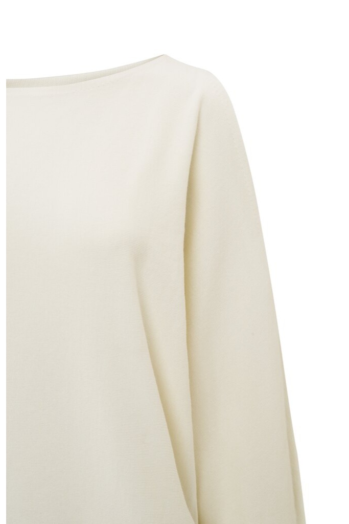 YAYA - Pulóver s lodičkovým výstrihom Wool white - wool white YAYA - Pulóver s lodičkovým výstrihom Wool white - wool white