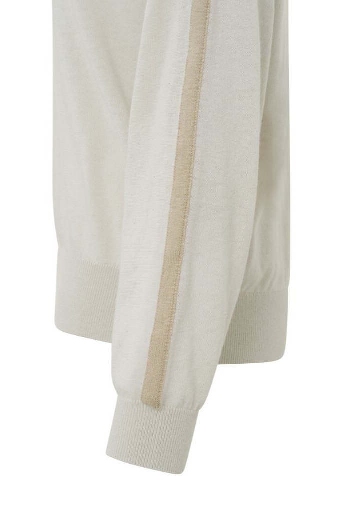 YAYA - Pulóver s výstrihom vzadu Moonbeam sand dessin - moonbeam sand dessin YAYA - Pulóver s výstrihom vzadu Moonbeam sand dessin - moonbeam sand dessin