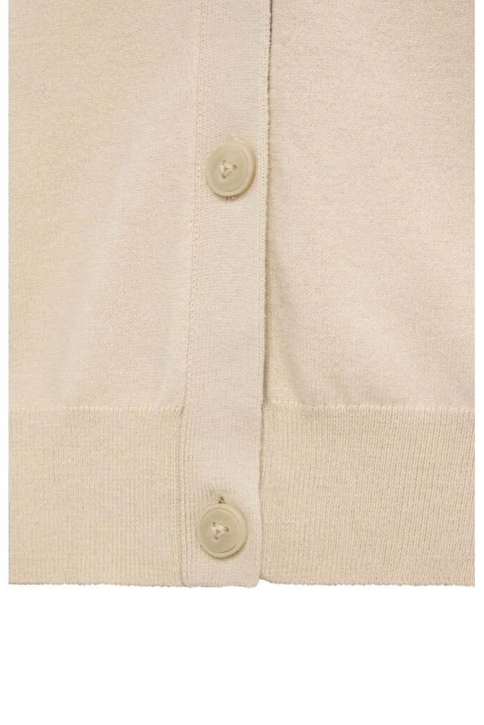 YAYA - Sveter krátky so zapínaním Tapioca sand - tapioca sand YAYA - Sveter krátky so zapínaním Tapioca sand - tapioca sand