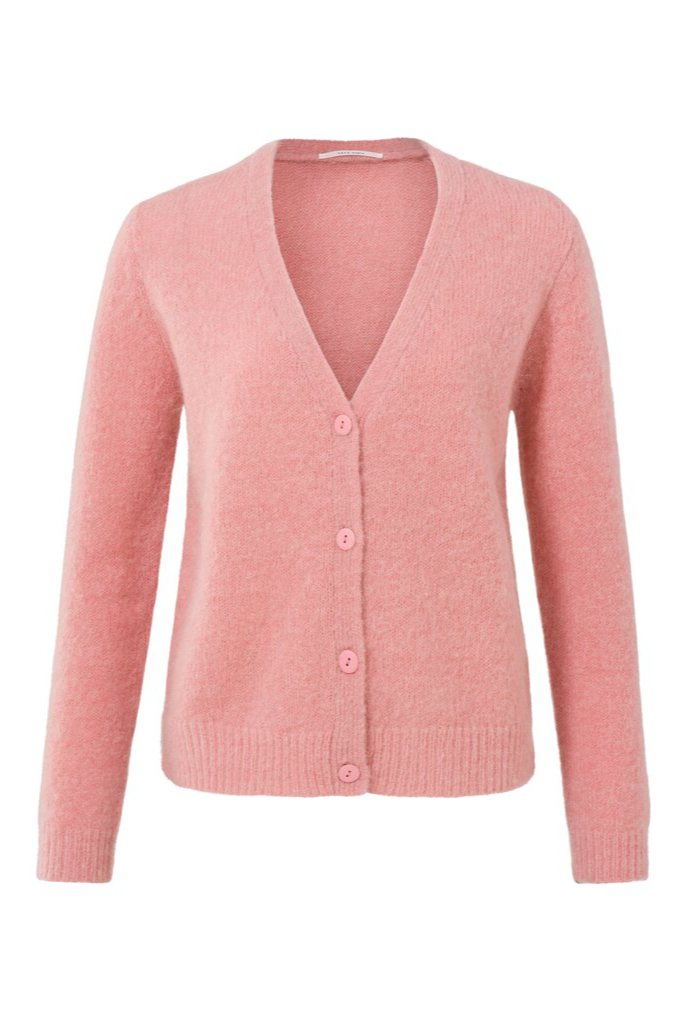 YAYA - Sveter krátky s V-výstrihom Vintage pink - vintage pink YAYA - Sveter krátky s V-výstrihom Vintage pink - vintage pink