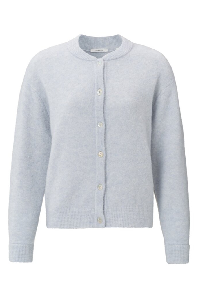 YAYA - Sveter krátky s gombíčkami Pearl blue - pearl blue YAYA - Sveter krátky s gombíčkami Pearl blue - pearl blue