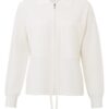 YAYA - Sveter so zipsom Wool white - wool white